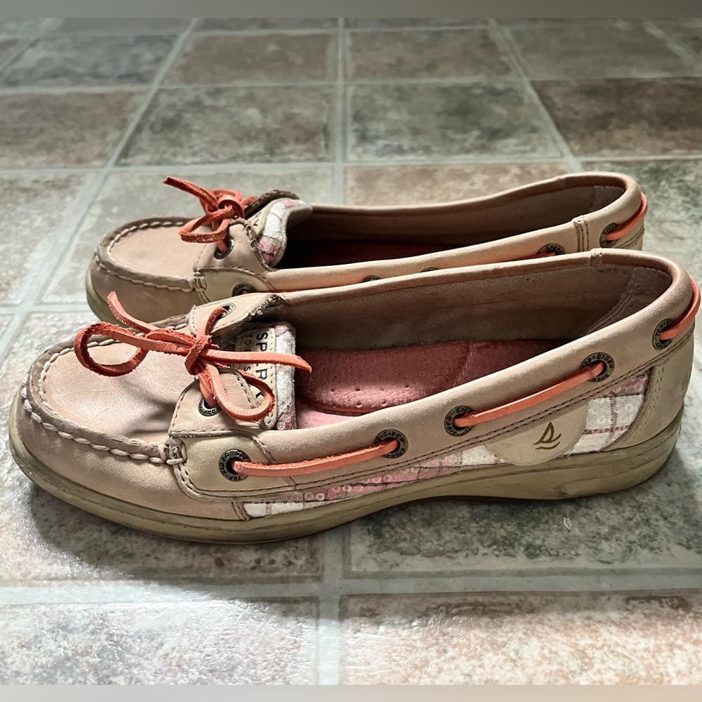 SPERRY Women’s One-Eye Leather & Fabric Boat Shoe - Size 6